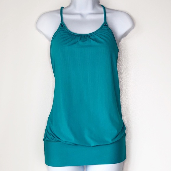 lululemon athletica Tops - LULULEMON. Teal work out tank with built in bra
